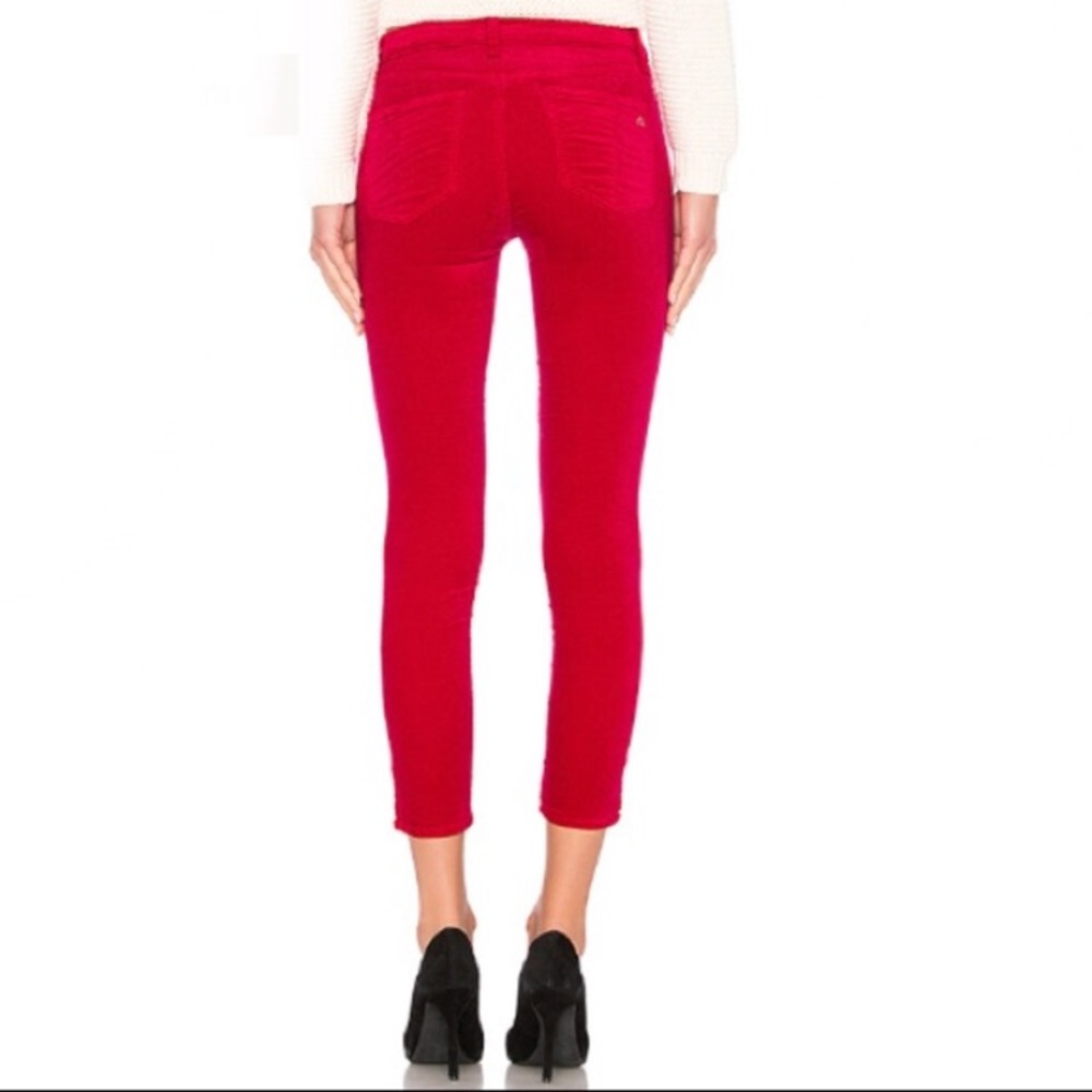 Rag & Bone fuchsia velvet pants